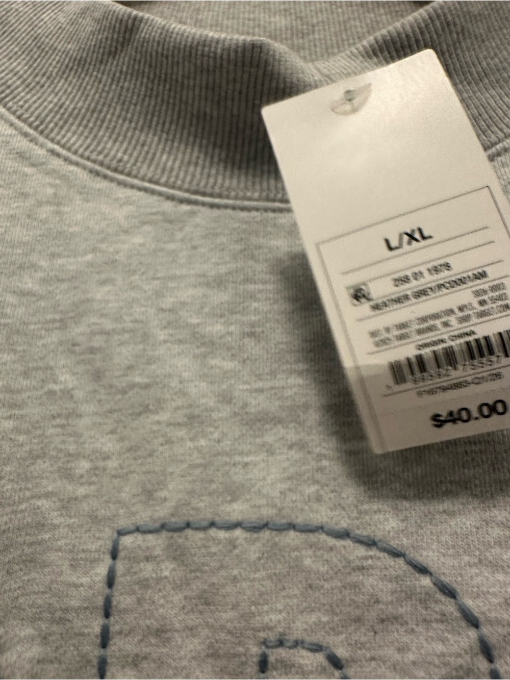 🎯❤️ Gray Mockneck Pullover Sweatshirt  - PARKE x TARGET - Size L/XL - Picture 7 of 12